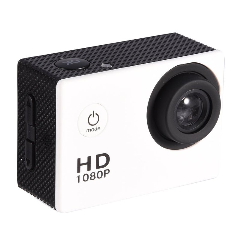 Serounder طقم كاميرا أكشن 1080P 12MP 30م كاميرا فيديو رياضية خارجية USB 2.0 كاميرا تحت الماء كاملة LCD كاميرا صغيرة مع بطاريات قابلة للشحن 900mAh وملحقات التثبيت (أبيض) - Image 3